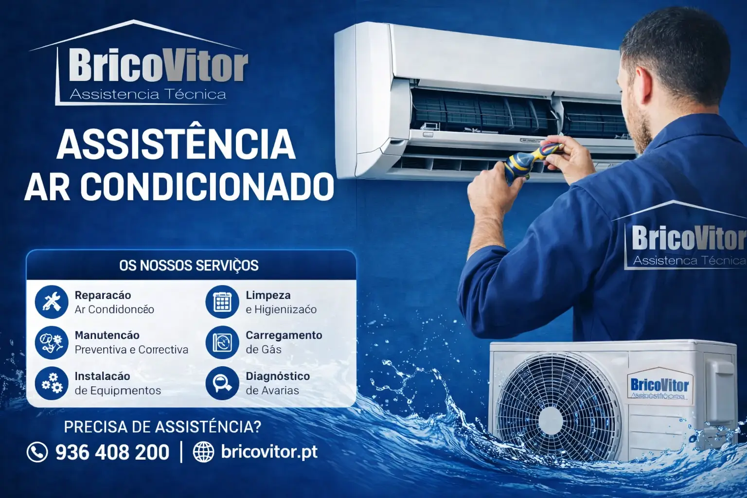 Assist&ecirc;ncia Ar condicionado Braga, Assist&ecirc;ncia T&eacute;cnica ao Domicilio
