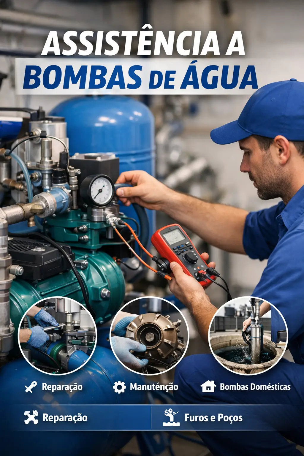 Assist&ecirc;ncia Bombas de &Aacute;gua Braga, Assist&ecirc;ncia T&eacute;cnica ao Domicilio